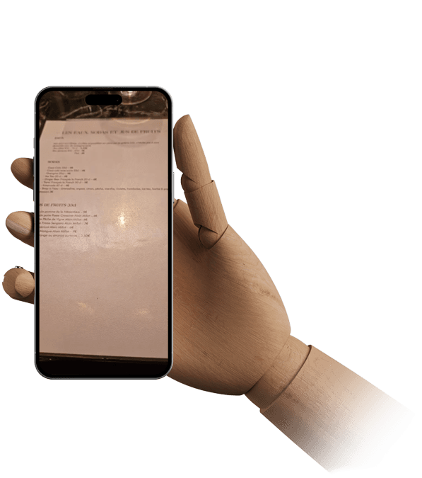 Main tenant un téléphone