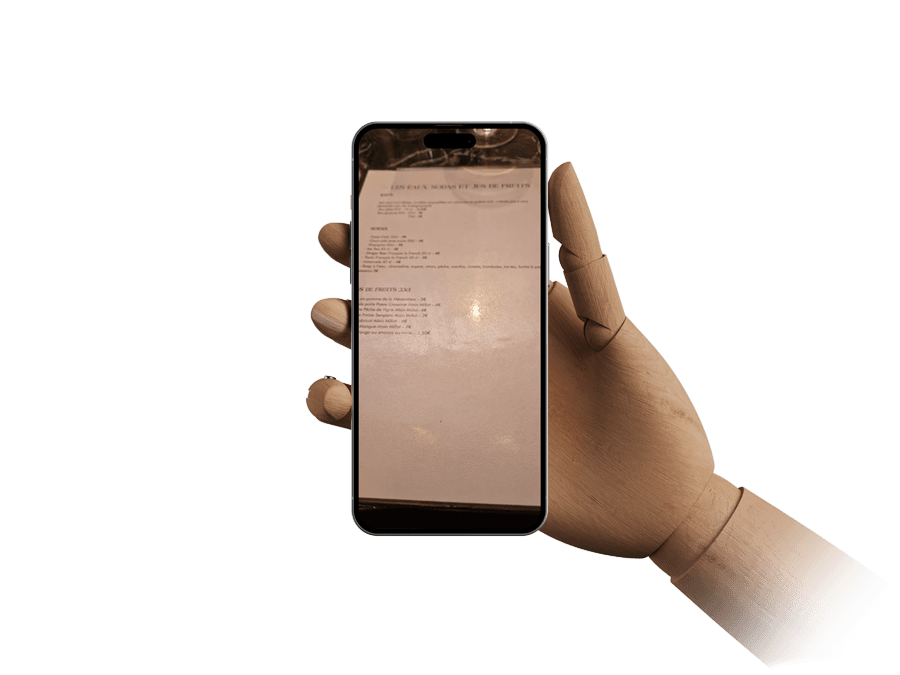 Main tenant un téléphone